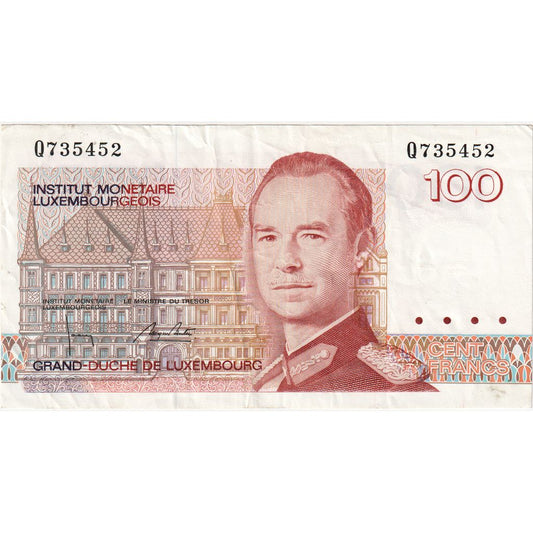 Lucembursko, 
  
  100 franků, 
  
  EF(40-45)