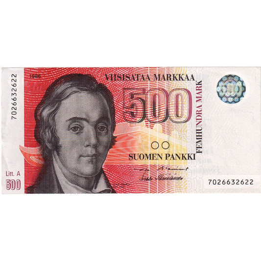 Finsko, 
  
  500 marek, 
  
  AU(55–58)