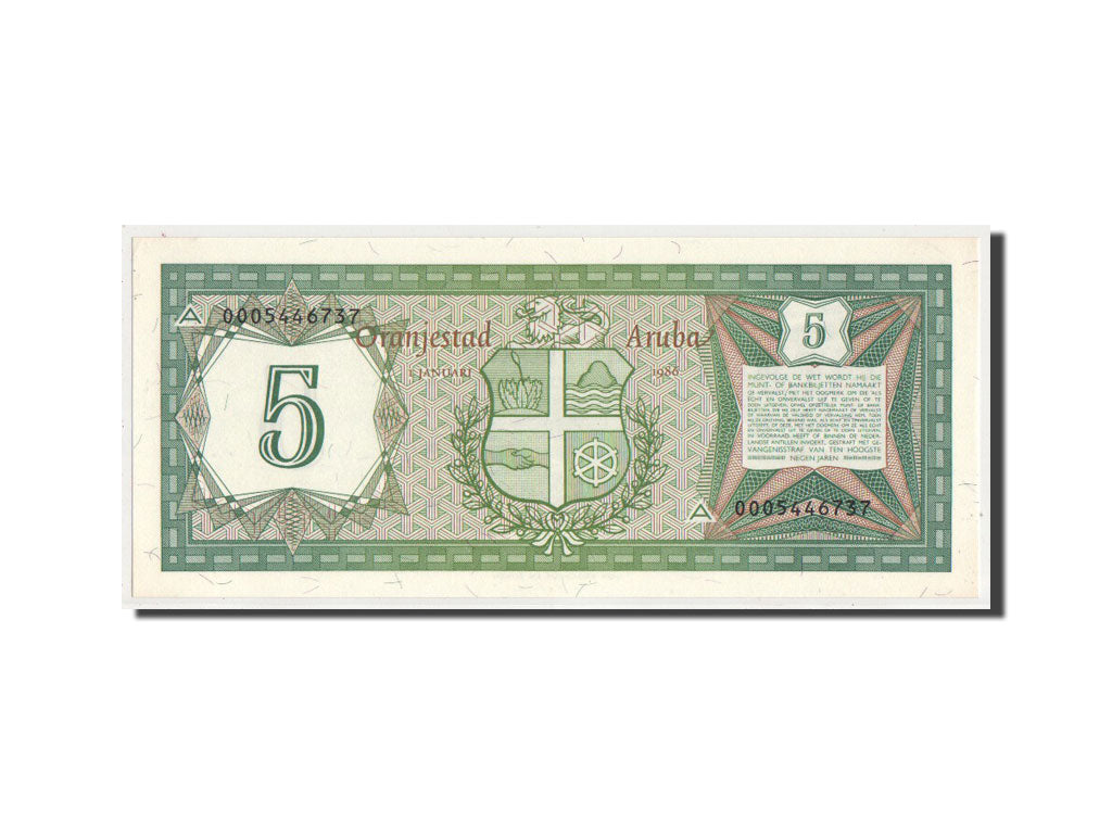 Bankovka, 
  
  Aruba, 
  
  5 Florin