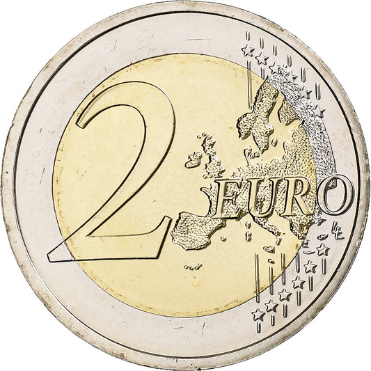 Slovensko, 
  
  2 eura, 
  
  25. výročí Republiky