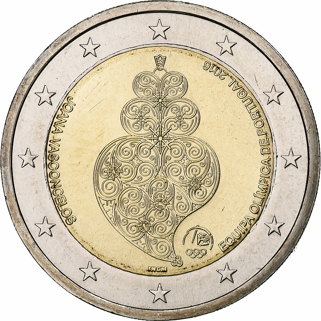 Portugalsko, 
  
  2 eura, 
  
  2016