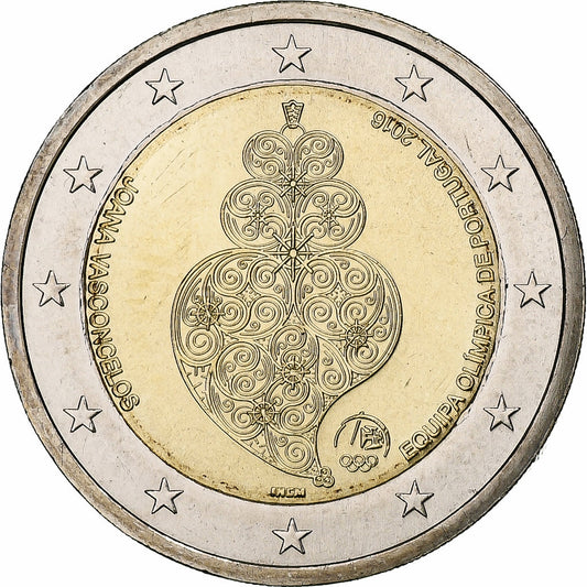 Portugalsko, 
  
  2 eura, 
  
  2016