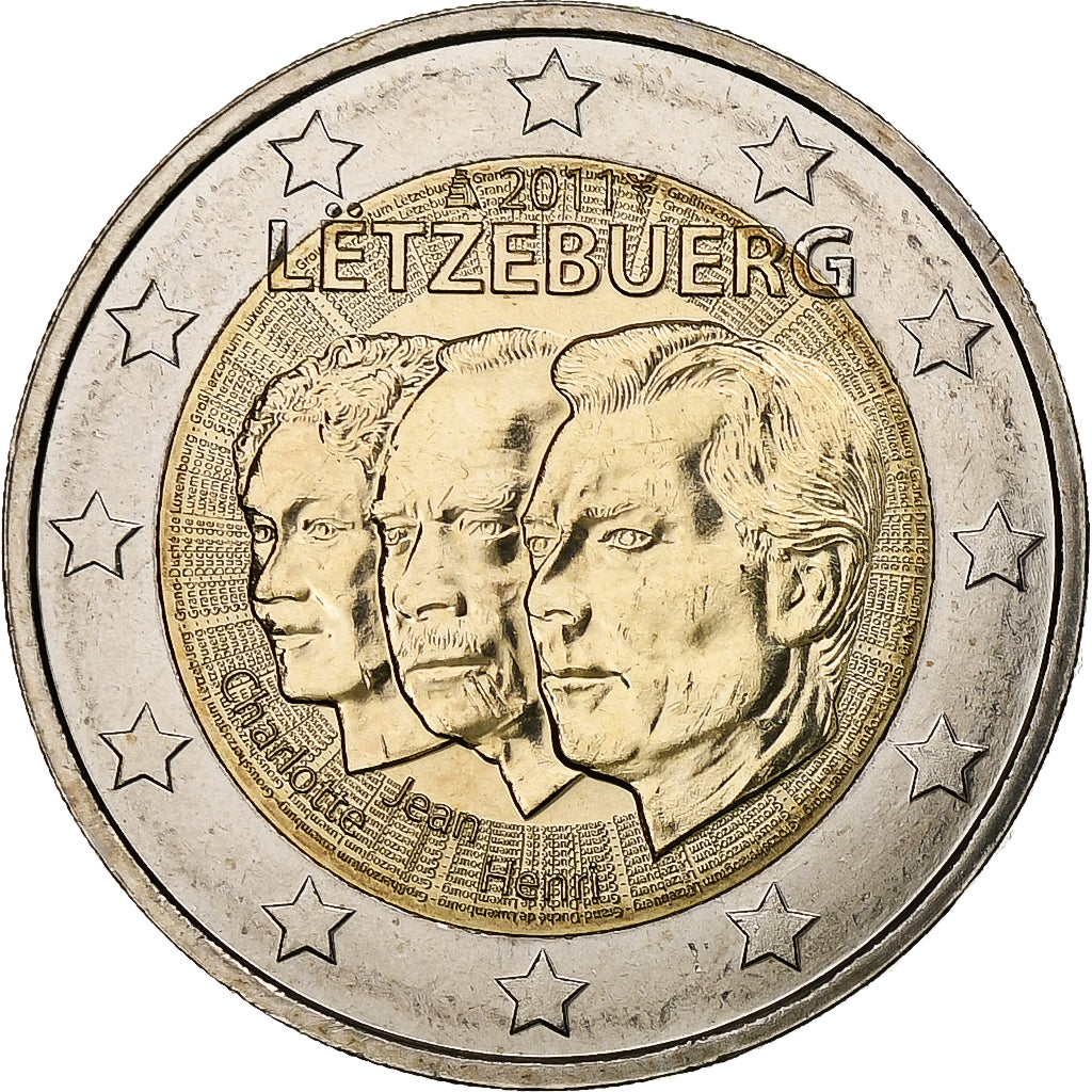 Lucembursko, 
  
  Henri, 
  
  2 eura