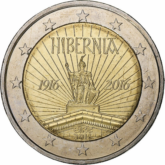 Irsko, 
  
  2 eura, 
  
  2016