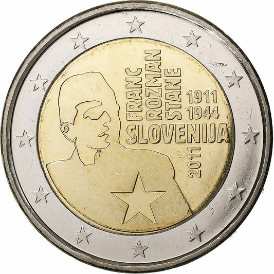 Slovinsko, 
  
  2 eura, 
  
  2011