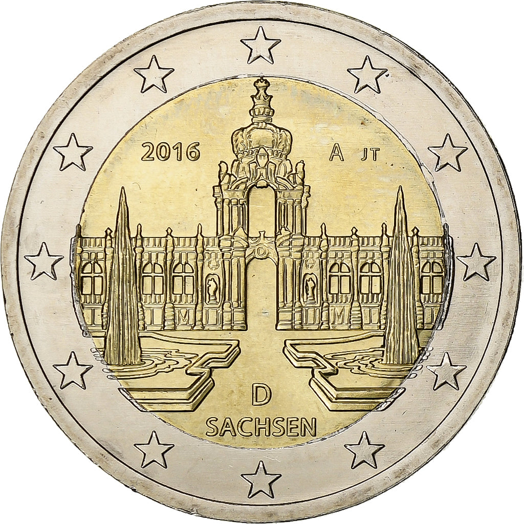 NĚMECKO - FEDERÁLNÍ REPUBLIKA, 
  
  2 eura, 
  
  2016