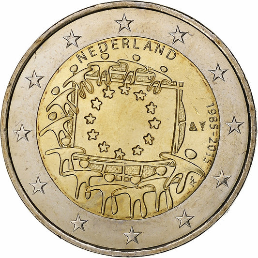 Nizozemí, 
  
  2 eura, 
  
  2015