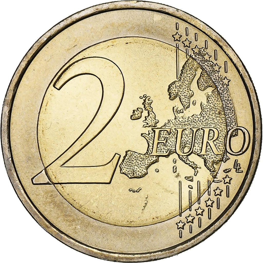 Portugalsko, 
  
  2 eura, 
  
  30 ans Drapeau européen