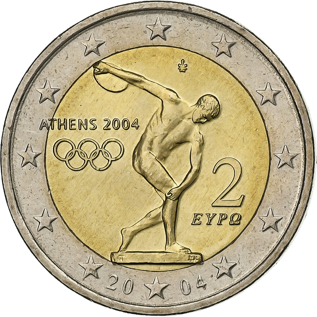 Řecko, 
  
  2 eura, 
  
  2004