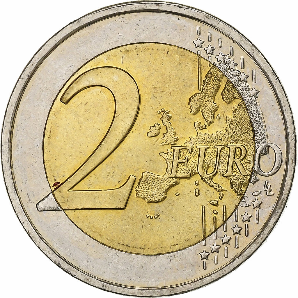 Řecko, 
  
  2 eura, 
  
  Evropská měnová unie