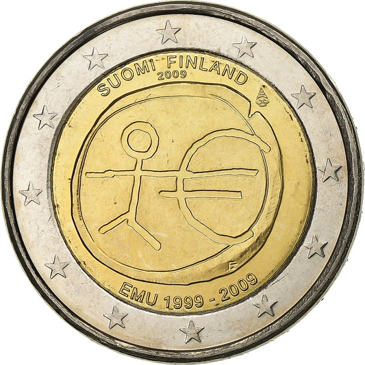 Finsko, 
  
  2 eura, 
  
  Evropská měnová unie