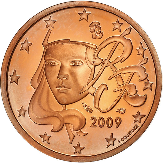 Francie, 
  
  2 euro centy, 
  
  2009