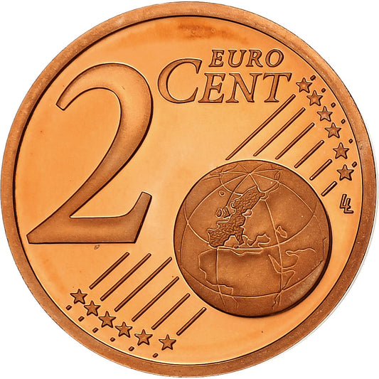 Francie, 
  
  2 euro centy, 
  
  2009
