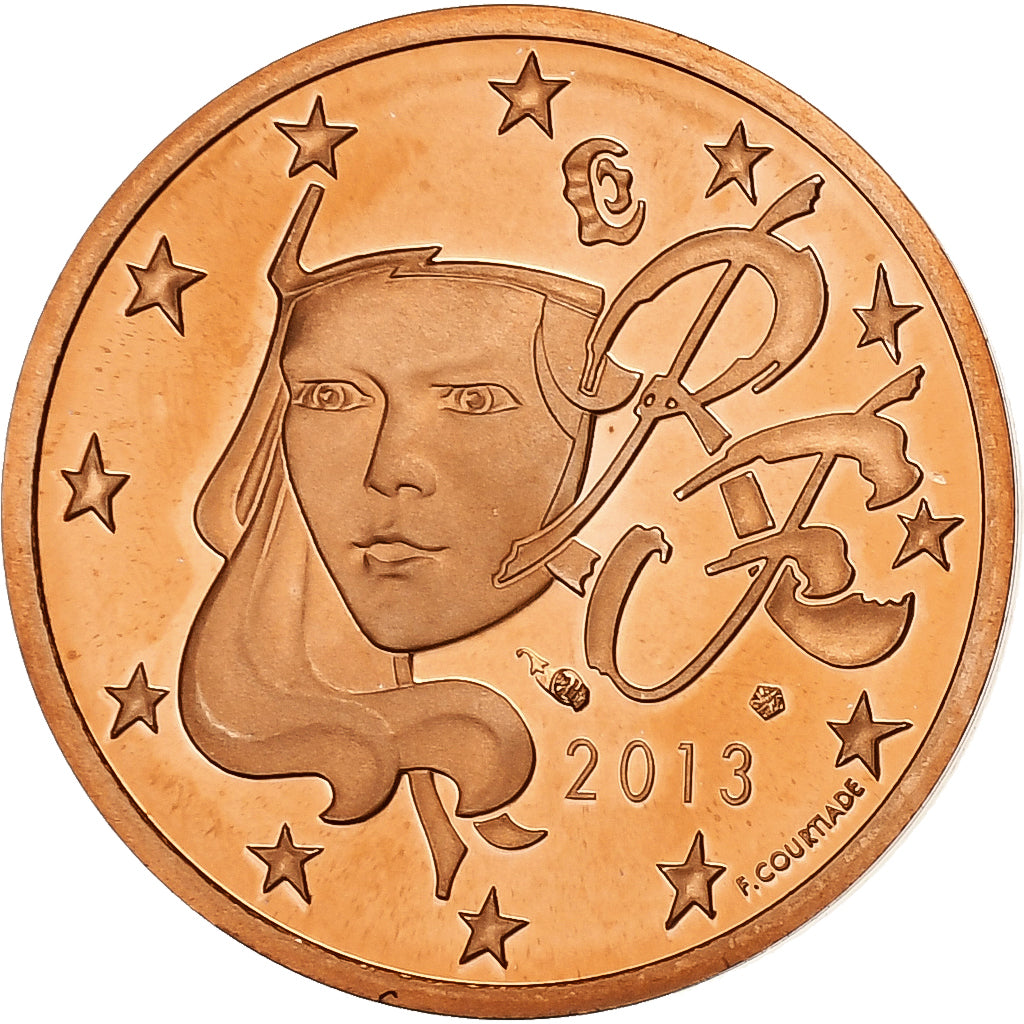 Francie, 
  
  2 euro centy, 
  
  2013
