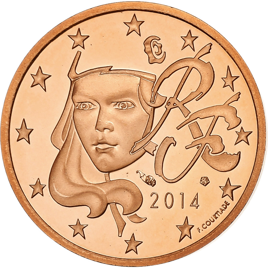Francie, 
  
  2 euro centy, 
  
  2014