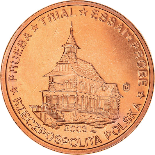 Polsko, 
  
  2 euro centy, 
  
  2003