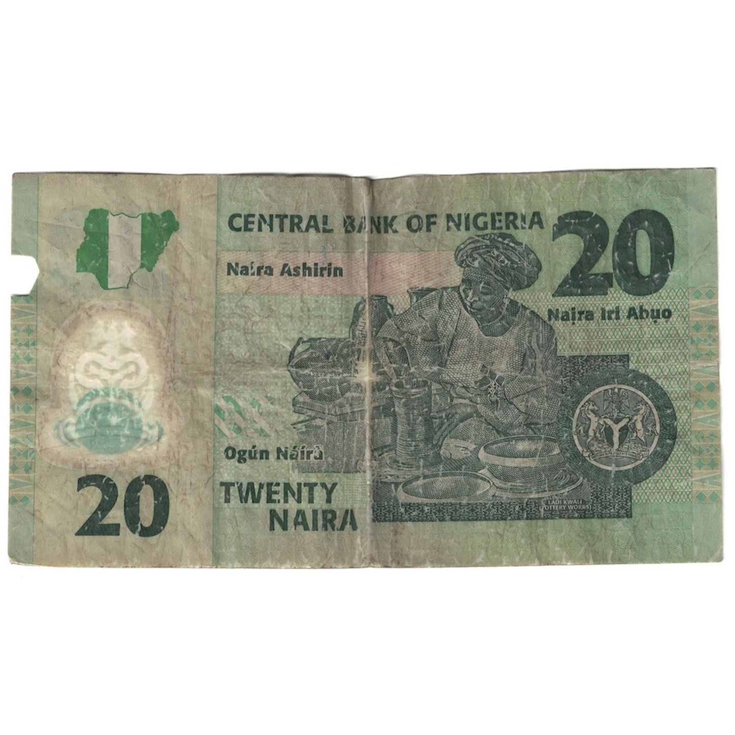 Bankovka, 
  
  Nigérie, 
  
  20 Naira