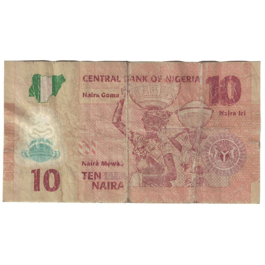 Bankovka, 
  
  Nigérie, 
  
  10 Naira