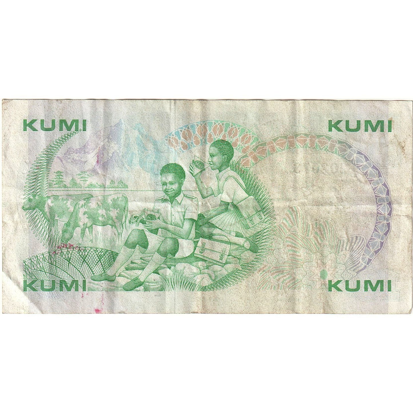 Keňa, 
  
  10 šilinků, 
  
  1987
