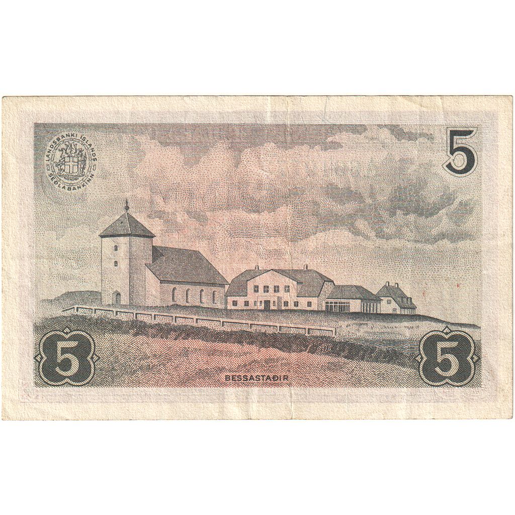 Island, 
  
  5 korun, 
  
  1957-06-21