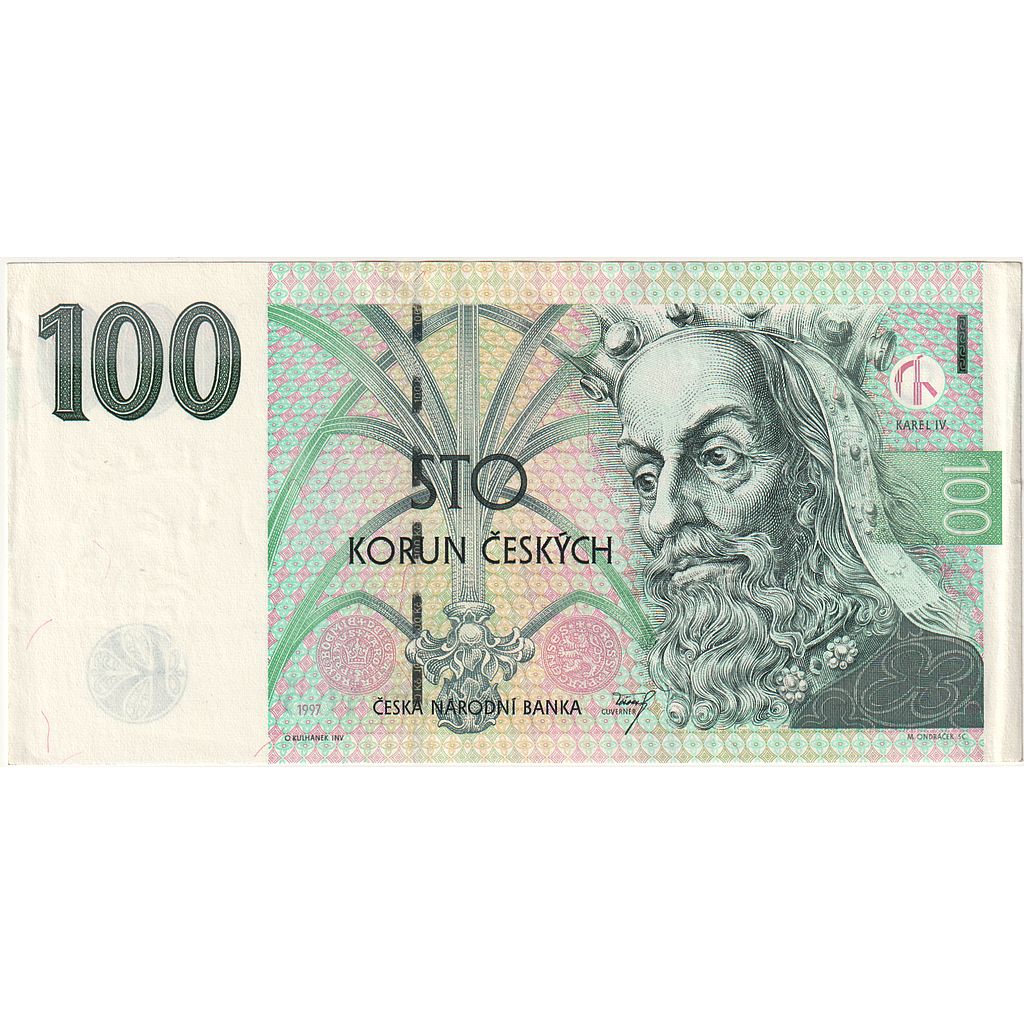 Česká republika, 
  
  100 korun, 
  
  1997