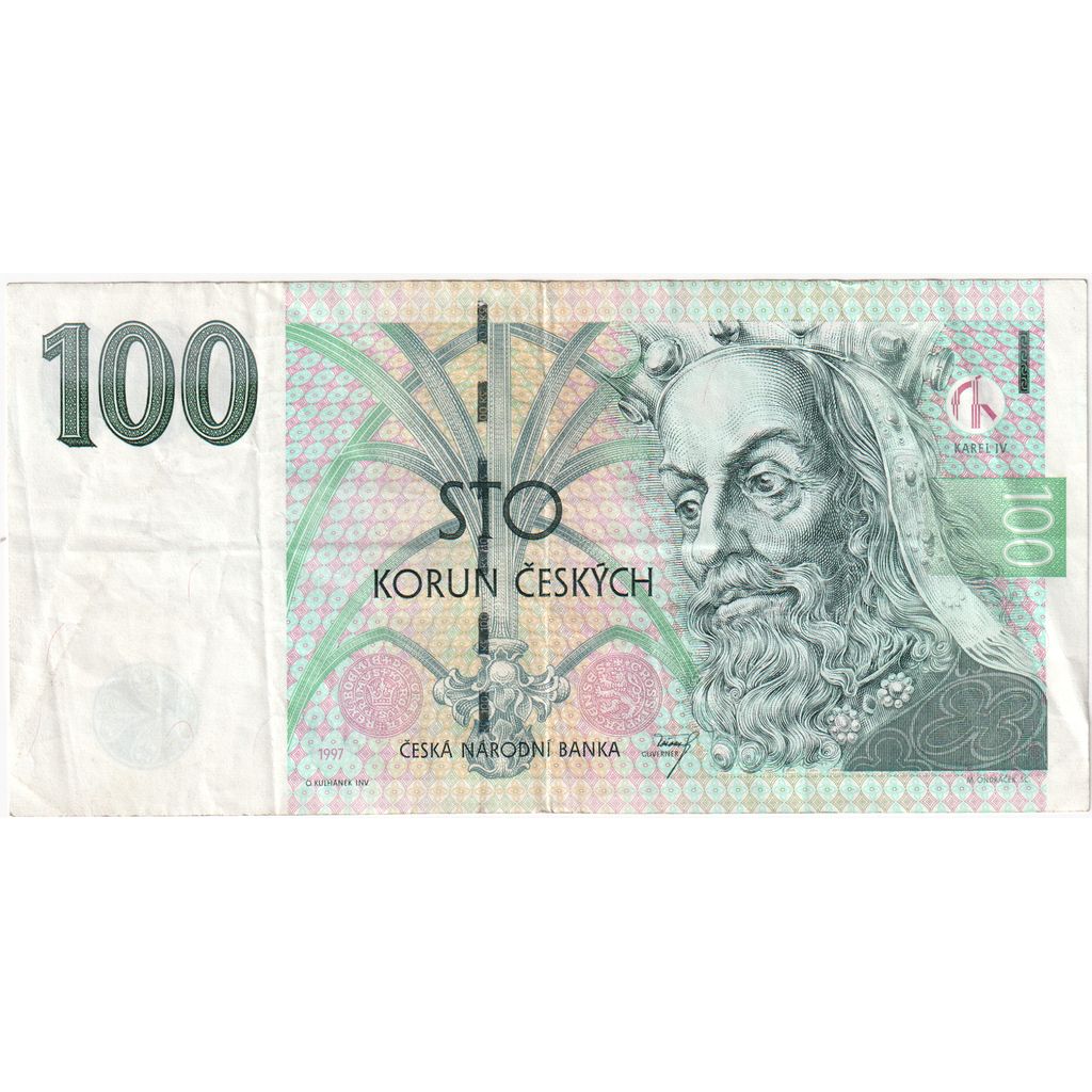 Česká republika, 
  
  100 korun, 
  
  AU(55–58)