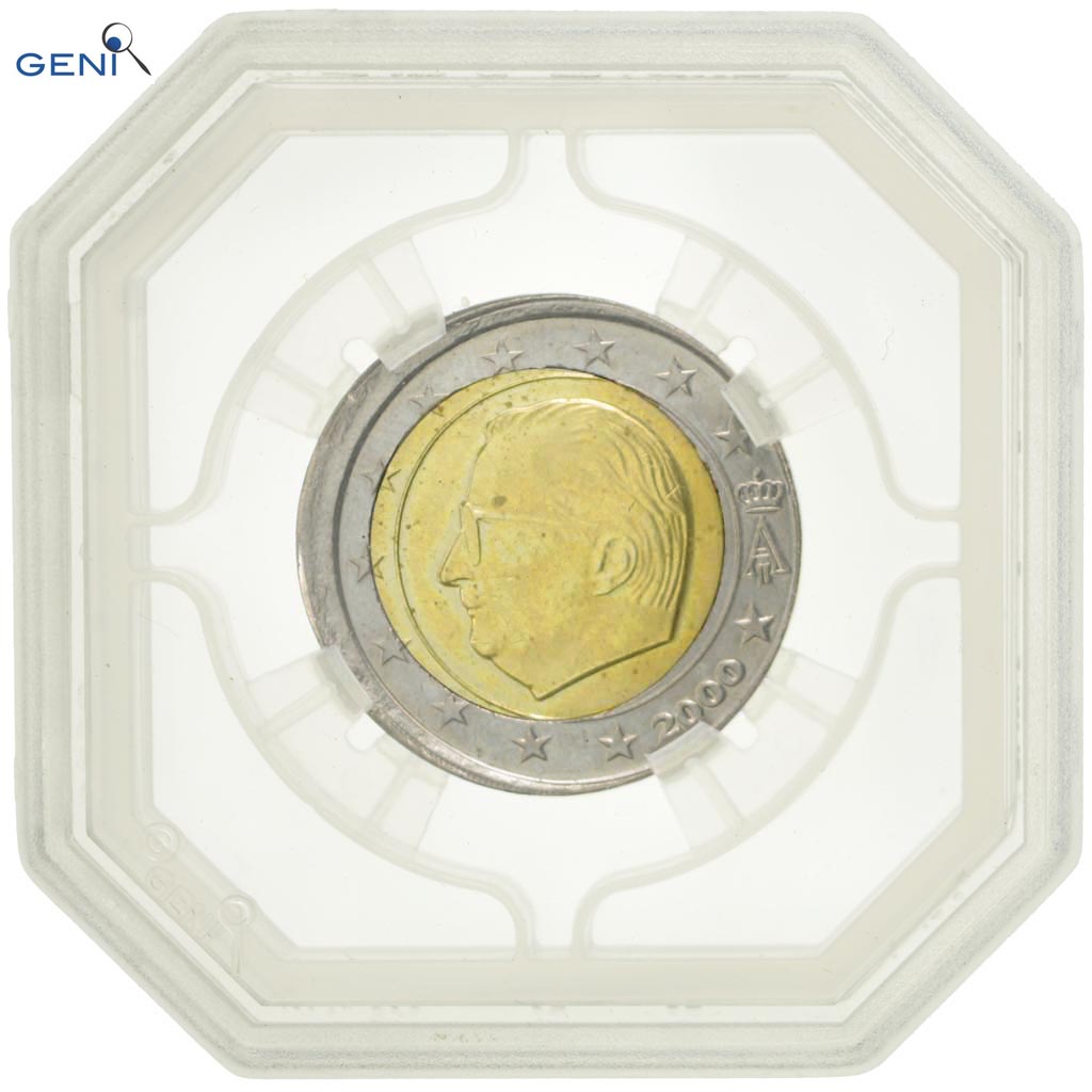 Belgie, 
  
  2 eura, 
  
  2000