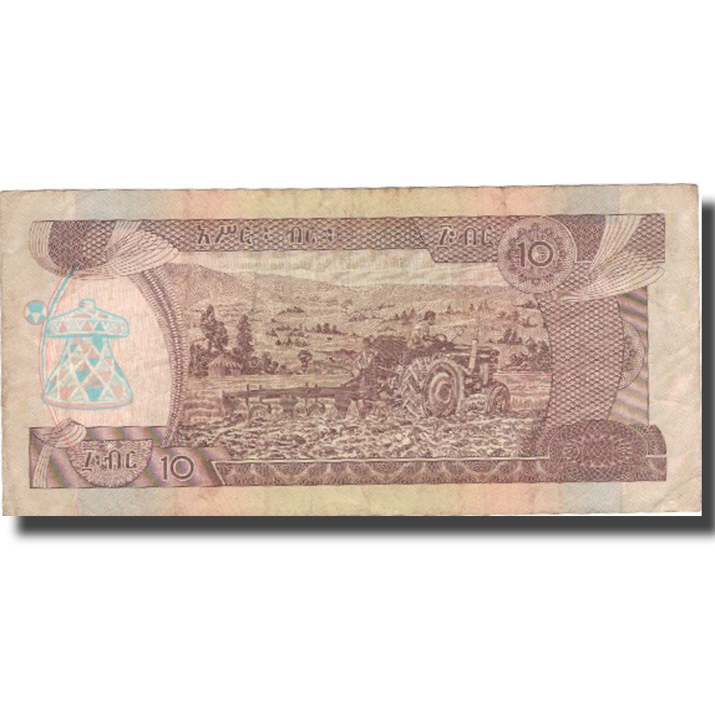 Bankovka, 
  
  Etiopie, 
  
  10 Birr