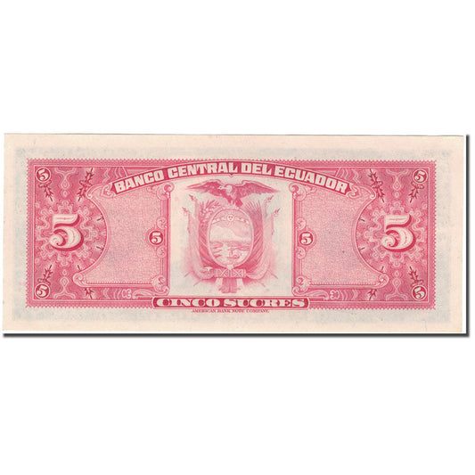 Bankovka, 
  
  Ekvádor, 
  
  5 Sucres