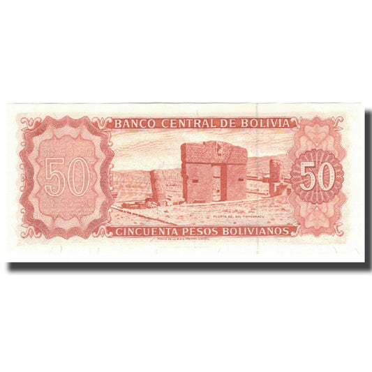 Bankovka, 
  
  Bolívie, 
  
  50 bolíviánských pesos