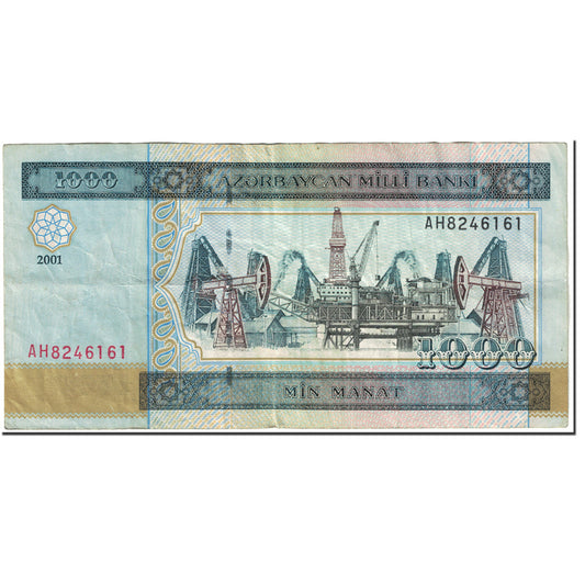 Bankovka, 
  
  Ázerbajdžán, 
  
  1000 manatů