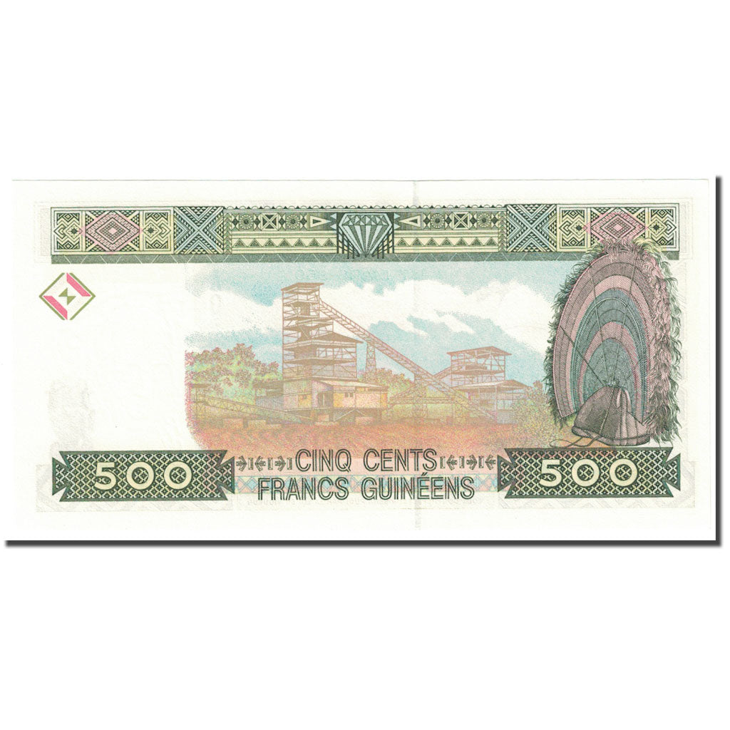 Bankovka, 
  
  Guinea, 
  
  500 franků