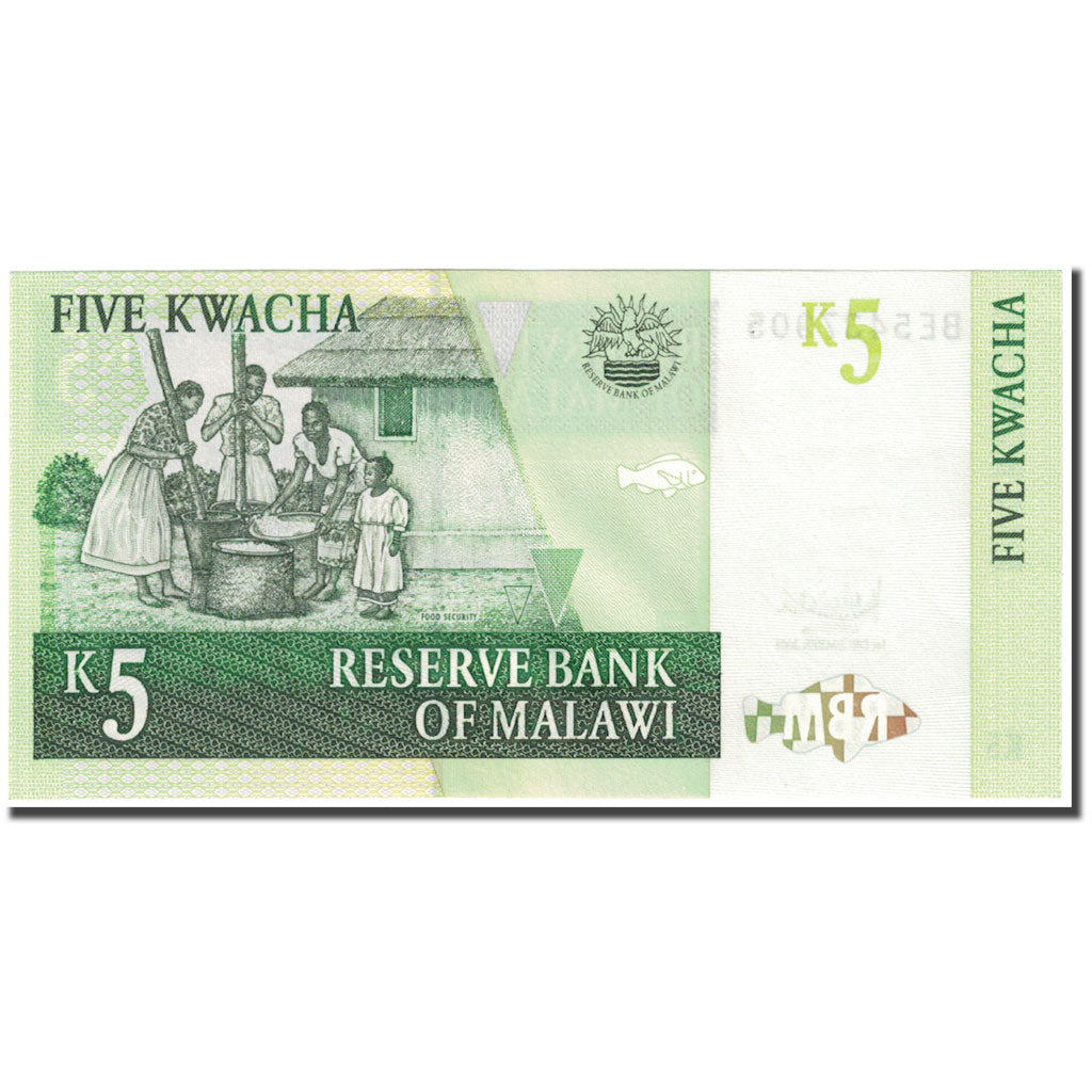 Bankovka, 
  
  malawi, 
  
  5 Kwacha