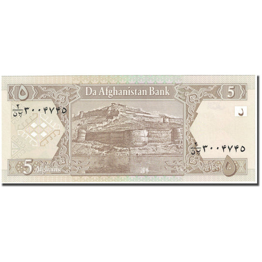 Bankovka, 
  
  Afghánistán, 
  
  5 Afghánců