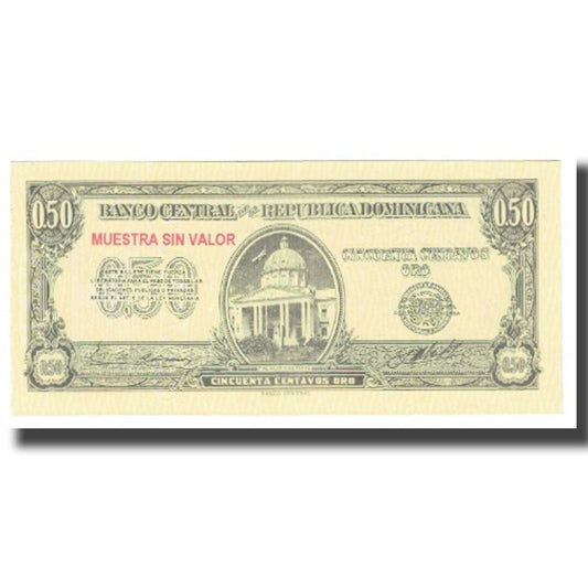 Bankovka, 
  
  Dominikánská republika, 
  
  50 Centavos Oro