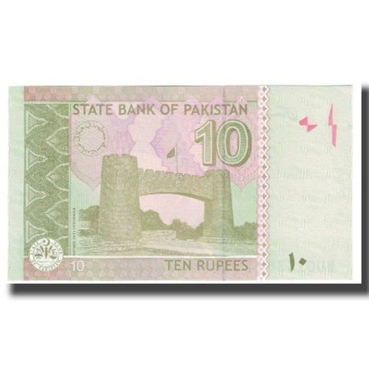 Bankovka, 
  
  Pákistán, 
  
  10 rupií