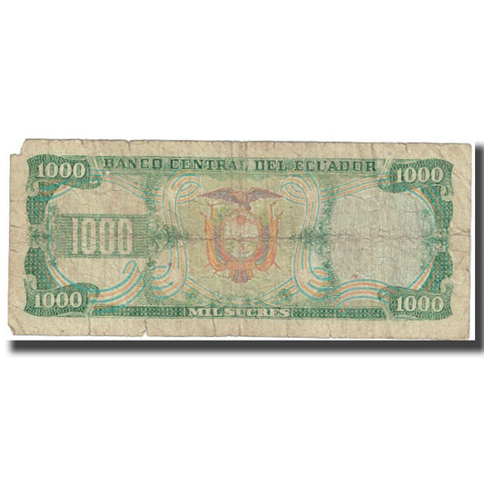 Bankovka, 
  
  Ekvádor, 
  
  1000 Sucres