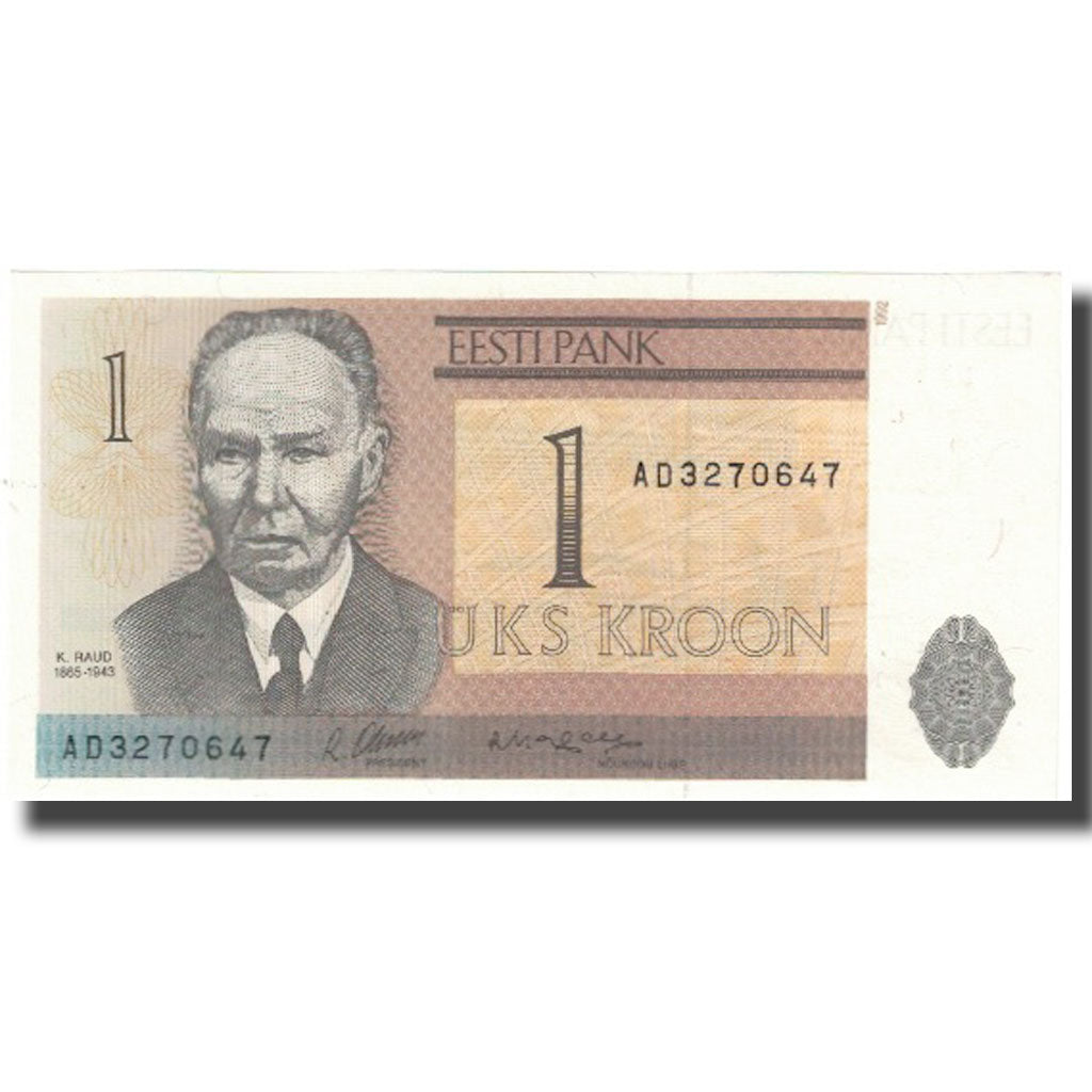 Bankovka, 
  
  Estonsko, 
  
  1 koruna