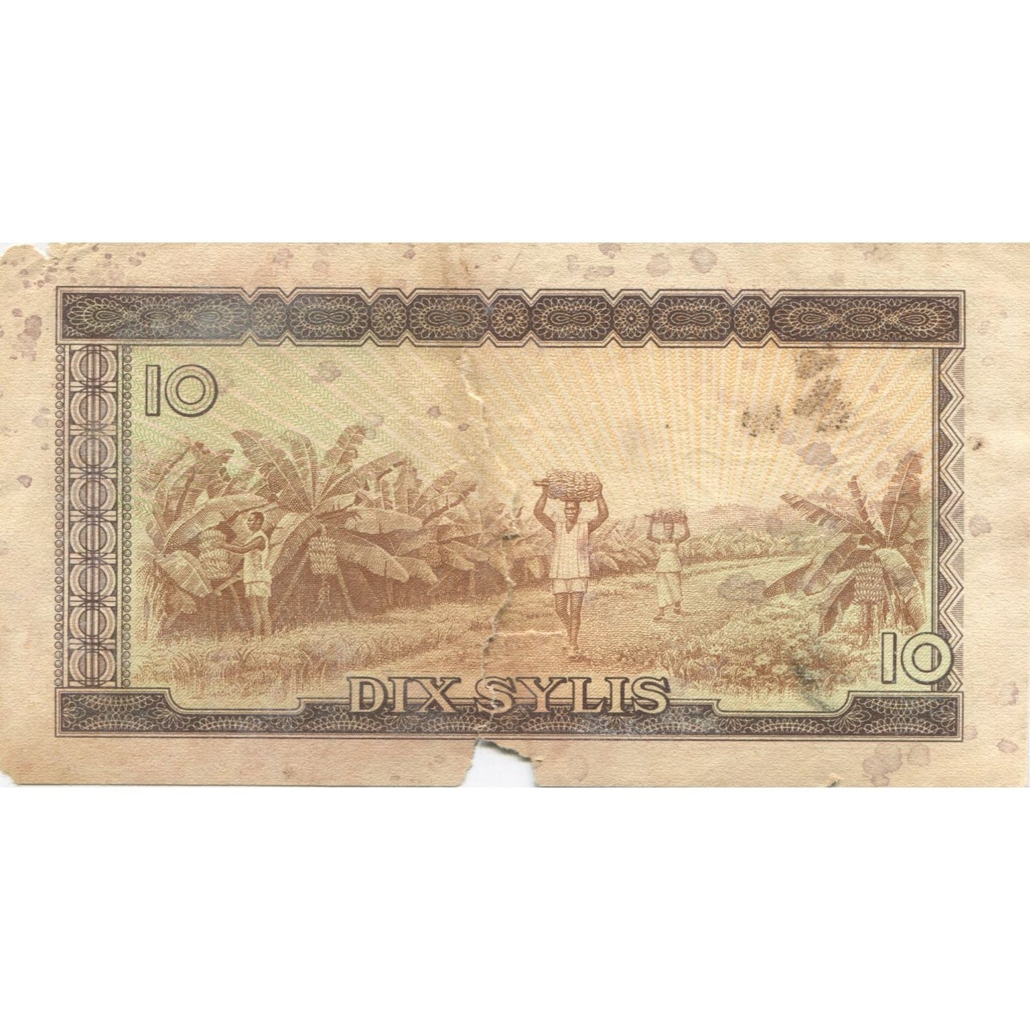 Bankovka, 
  
  Guinea, 
  
  10 Sylis