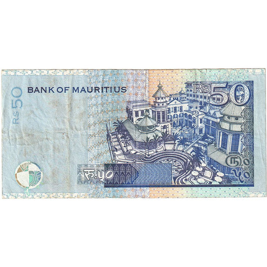 Bankovka, 
  
  Mauricius, 
  
  50 rupií