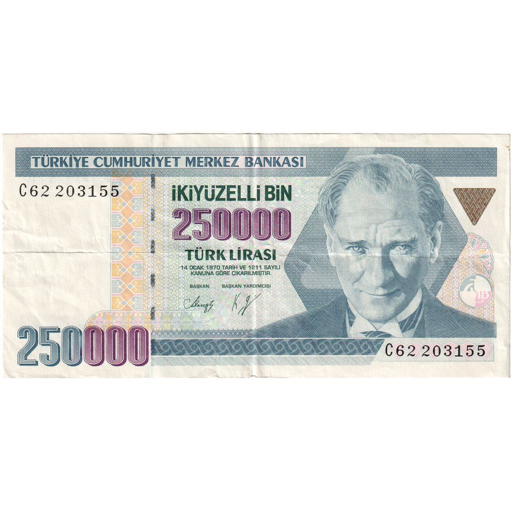Turecko, 
  
  250, 
  
  000 lir