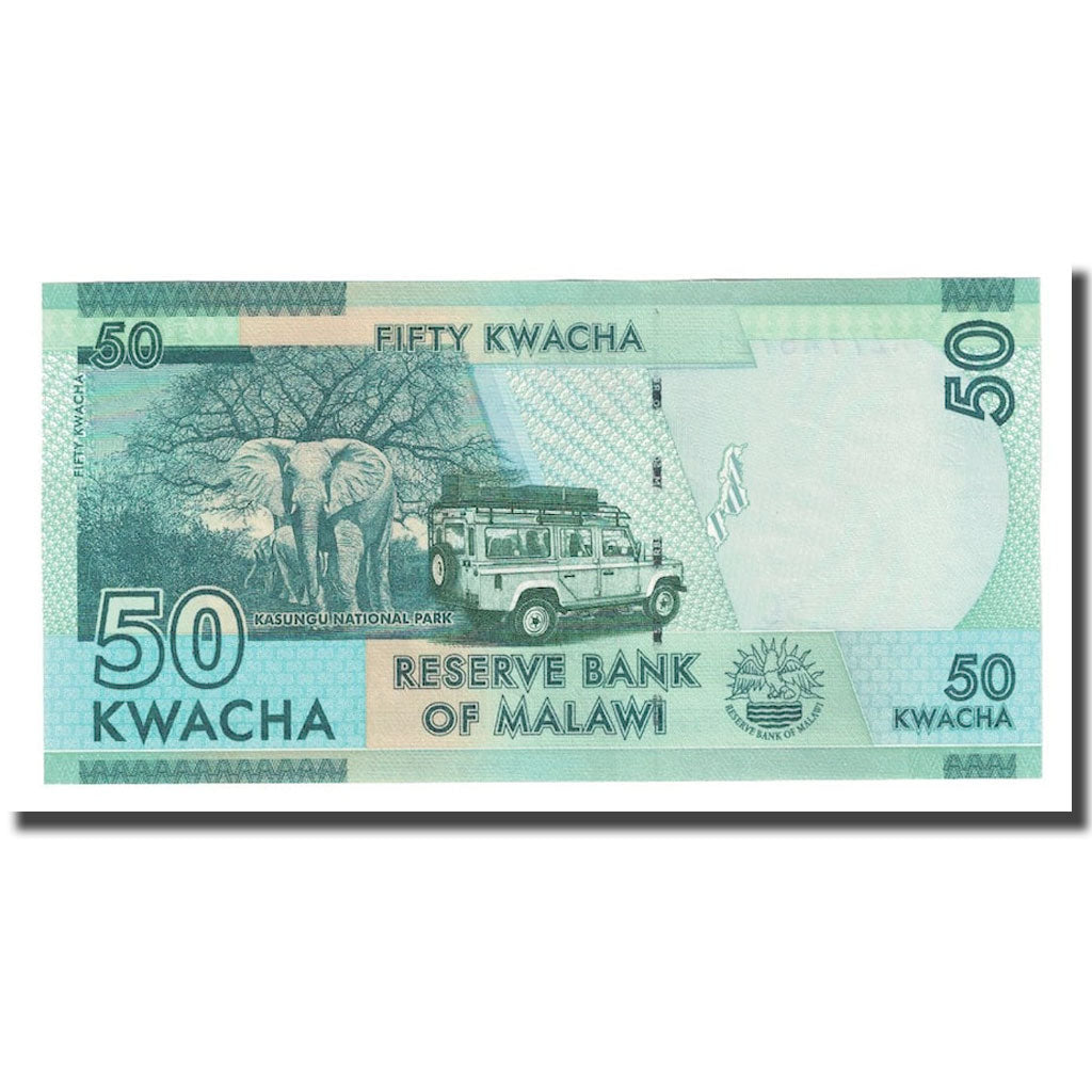 Bankovka, 
  
  malawi, 
  
  50 Kwacha
