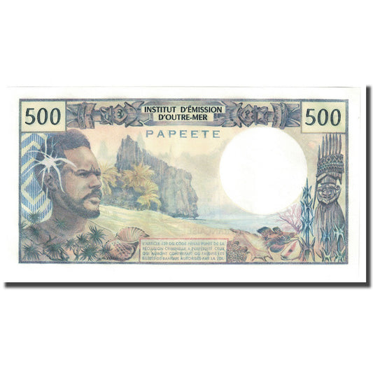 Bankovka, 
  
  Tahiti, 
  
  500 franků