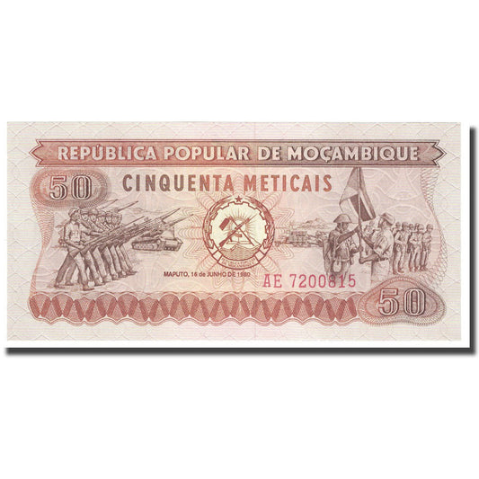 Bankovka, 
  
  Mosambik, 
  
  50 Meticais