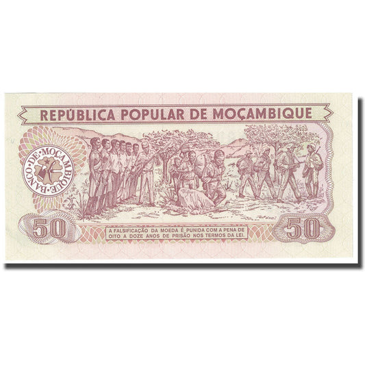 Bankovka, 
  
  Mosambik, 
  
  50 Meticais