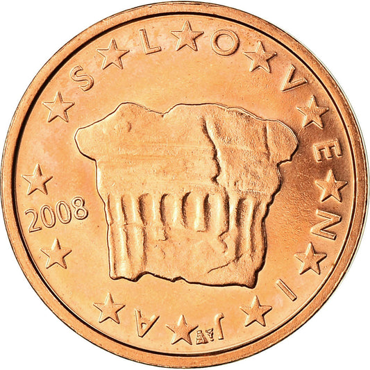 Slovinsko, 
  
  2 euro centy, 
  
  2008
