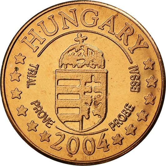 Maďarsko, 
  
  2 euro centy, 
  
  2004