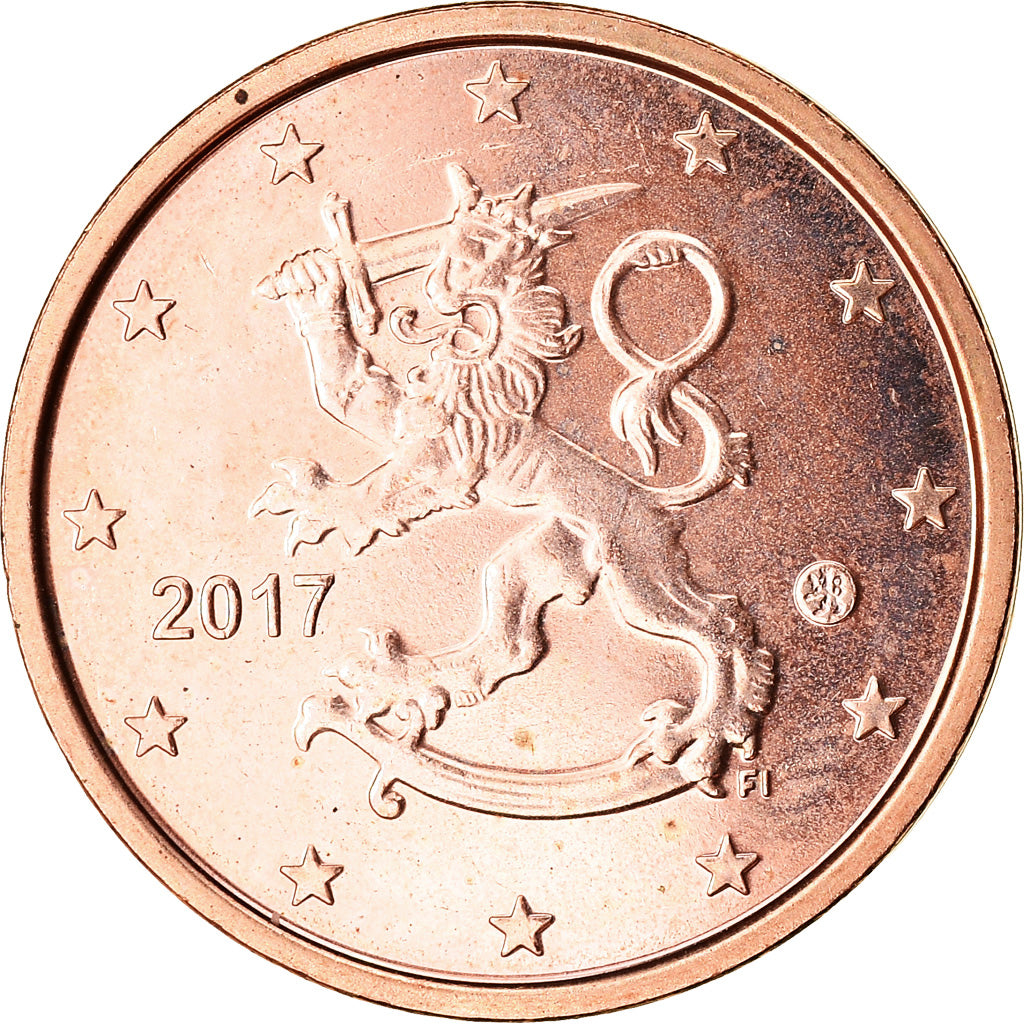 Finsko, 
  
  2 euro centy, 
  
  2017