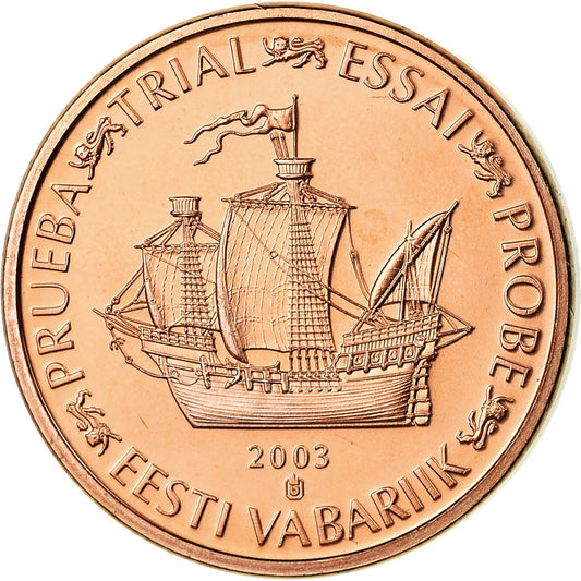 Estonsko, 
  
  2 euro centy, 
  
  2003