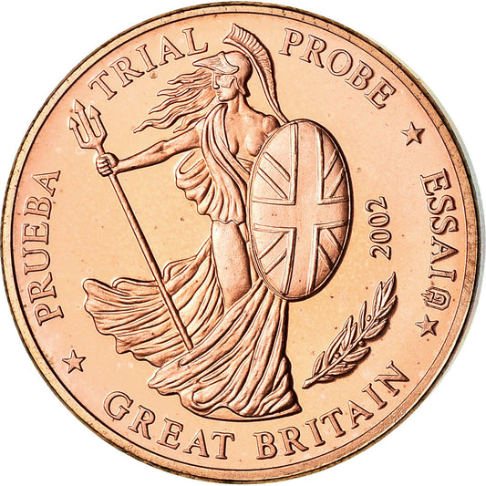 Velká Británie, 
  
  2 euro centy, 
  
  2002